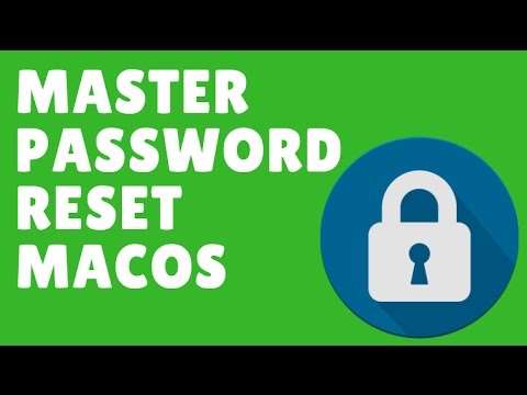 mac master password reset