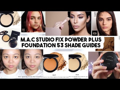 mac studio fix foundation shades guide